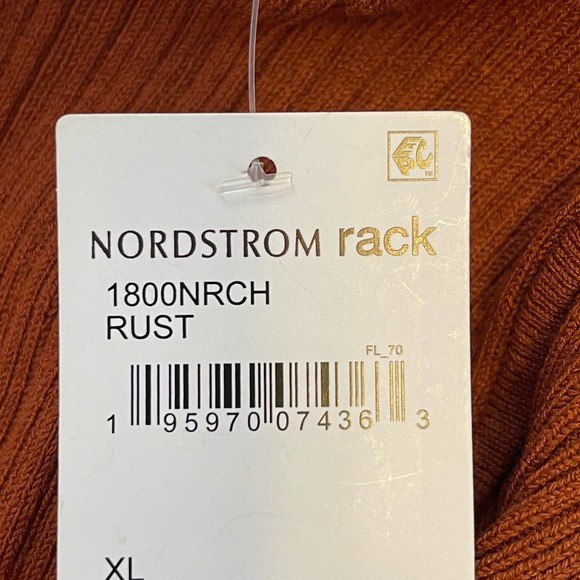 Wayf Brown Rust Sleeveless Mock Neck Midi Dress NWT Size XL - Picture 4 of 7